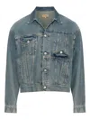 Mm6 Maison Margiela Denim Trucker Jacket In Blue