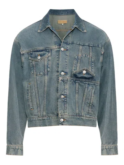 MM6 MAISON MARGIELA SKY BLUE DENIM COTTON JACKET