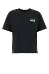 Mm6 Maison Margiela Slate Cotton T-shirt In Black