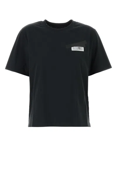 MM6 MAISON MARGIELA MM6 MAISON MARGIELA SLATE COTTON T-SHIRT