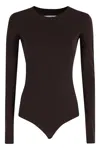 Mm6 Maison Margiela Mm6 By Maison Margiela Sleek Brown Body With Long Sleeves In Brown
