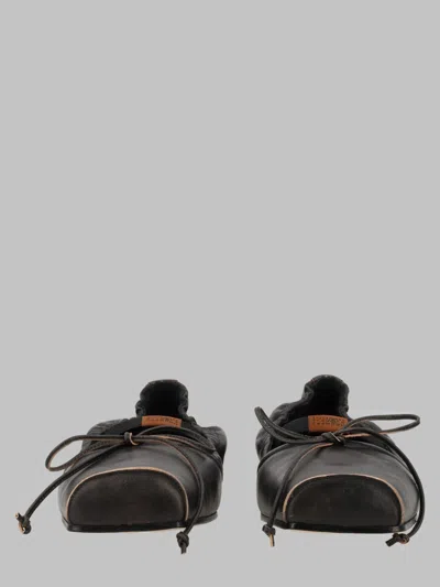 Mm6 Maison Margiela Sleek Women's Mini Flats In Black