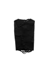 Mm6 Maison Margiela Sleeveless Distressed Top Black