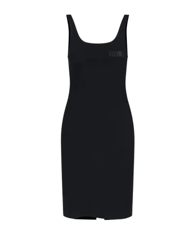 Mm6 Maison Margiela Sleeveless Dress In Black