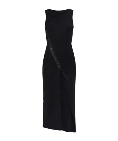 MM6 MAISON MARGIELA MM6 MAISON MARGIELA SLEEVELESS ASYMMETRIC MIDI DRESS