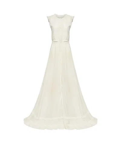Mm6 Maison Margiela Sleeveless Dress In White
