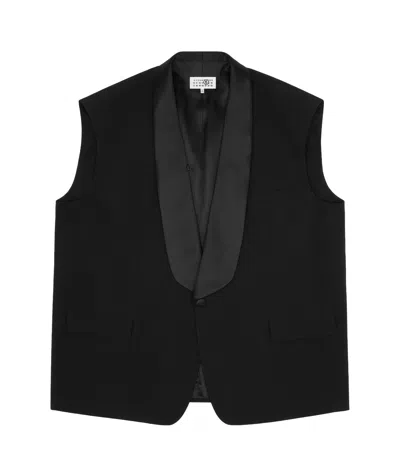 Mm6 Maison Margiela Sleeveless Gilet In Black
