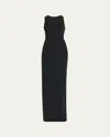 Mm6 Maison Margiela Sleeveless Knit Tank Dress In Black