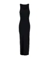 Mm6 Maison Margiela Sleeveless Midi Dress In Black