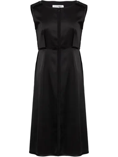 Mm6 Maison Margiela Sleeveless Midi Dress In Black