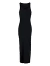 Mm6 Maison Margiela Sleeveless Midi Dress In Black