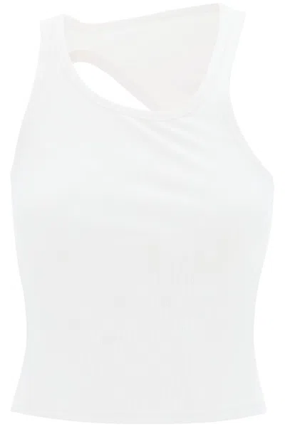 Mm6 Maison Margiela Sleeveless Top With Back Cut In White