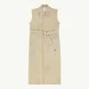 Mm6 Maison Margiela Paint Splatter Belted Gabardine Vest In Neutral