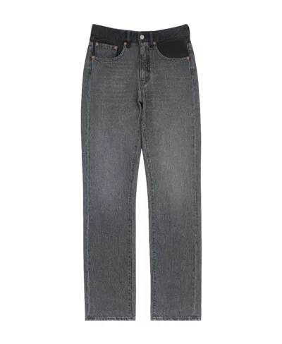 Mm6 Maison Margiela Slim-cut Cotton Jeans In Black