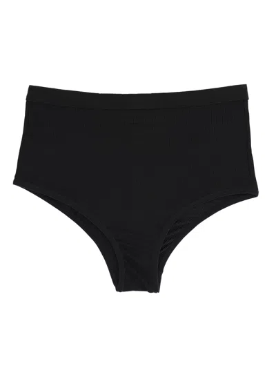 Mm6 Maison Margiela Slip A Coste In Black
