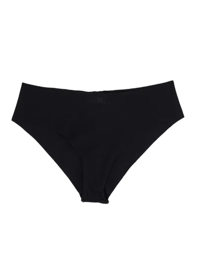 Mm6 Maison Margiela Slip Brasiliana In Black