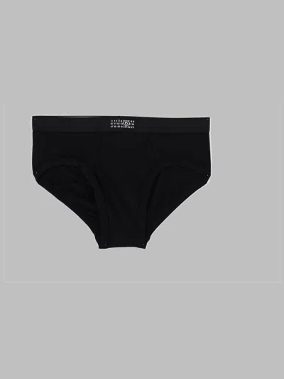 Mm6 Maison Margiela Slip In Cotone In Black