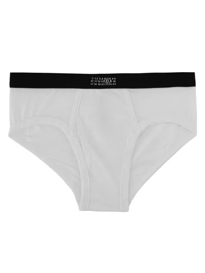 Mm6 Maison Margiela Slip In Cotone In White