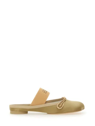 Mm6 Maison Margiela Slip-on Ballerina Shoes With Decorative Bow