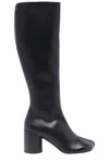 Mm6 Maison Margiela Slip On Knee-high Boots In Black