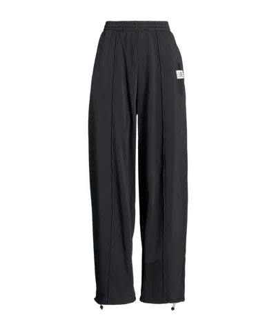 Mm6 Maison Margiela Slit Pockets Track Pants In Black