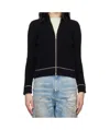 Mm6 Maison Margiela Black Slitted Camionneur Track Jacket In Black