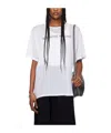 Mm6 Maison Margiela Slogan-print Cotton T-shirt In White