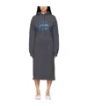 Mm6 Maison Margiela Slogan-print Extra-long Cotton Sweatshirt In Black