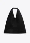 Mm6 Maison Margiela Small Classic Japanese Mesh Shoulder Bag In Black