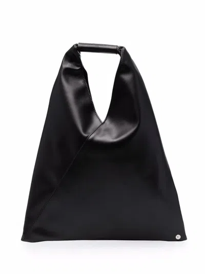Mm6 Maison Margiela Small Classic Japanese Tote Bag In Black