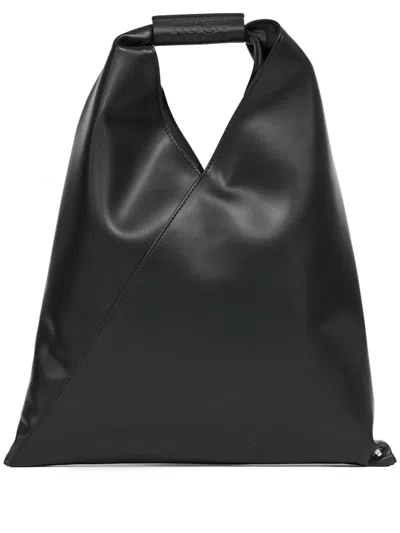 Mm6 Maison Margiela Small Classic Japanese Tote Bag In Black