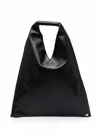 Mm6 Maison Margiela Small Classic Japanese Tote Bag In T8013 Black