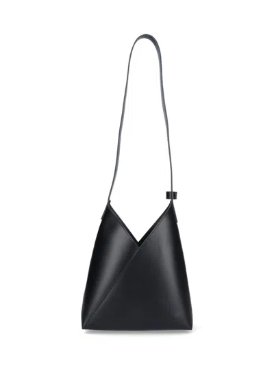 Mm6 Maison Margiela Small Fortune Cookie Shoulder Bag In Black