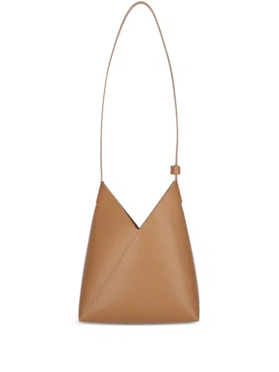 Mm6 Maison Margiela Fortune Cookie Open-top Small Shoulder Bag In Brown