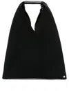 Mm6 Maison Margiela Small Japanese Canvas Tote Bag In Schwarz