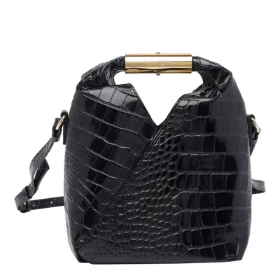 Mm6 Maison Margiela Small Japanese Crossbody Bag In Black