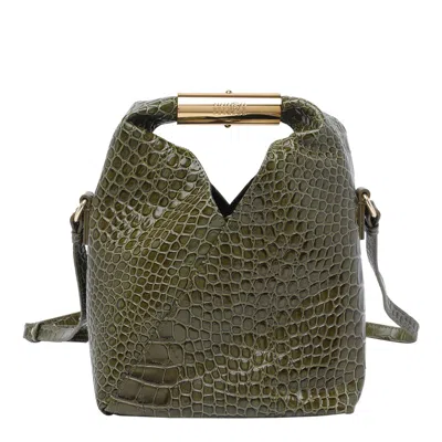 Mm6 Maison Margiela Small Japanese Crossbody Bag In Green