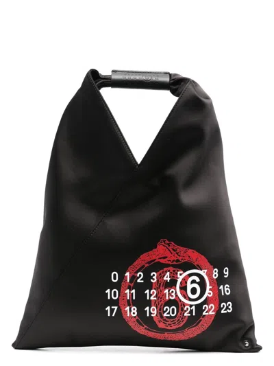 Mm6 Maison Margiela Small Japanese Handbag In Black