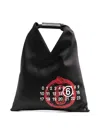 Mm6 Maison Margiela Small Year Of The Snake Japanese Tote Bag In Black