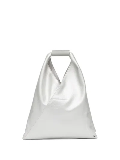 Mm6 Maison Margiela Small "japanese" Handbag In Silver