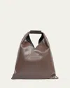 Mm6 Maison Margiela Small Japanese Leather Shoulder Bag In Brown
