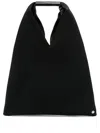 Mm6 Maison Margiela Triangular Japanese Leather Tote Bag In Black