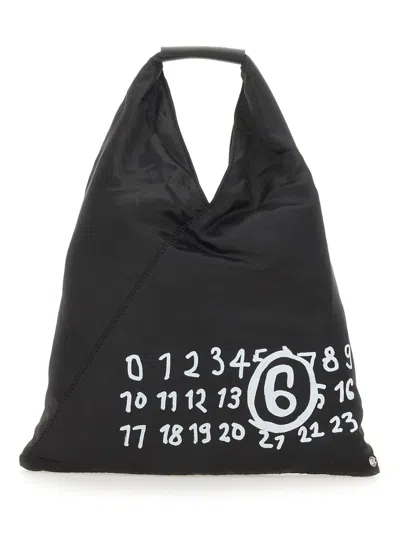 Mm6 Maison Margiela Small Japanese Tote Bag In Black