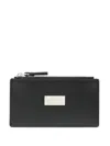 Mm6 Maison Margiela Numbers-motif Leather Wallet In Black