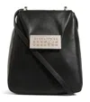 Mm6 Maison Margiela Small Leather Numeric Cross-body Bag In Black