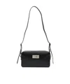 Mm6 Maison Margiela Numeric Leather Shoulder Bag In Black