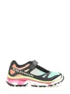 Mm6 Maison Margiela Round Tip Micro-mesh Sneakers Laminated Heel