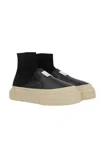 Mm6 Maison Margiela Hybrid Slip-on Sneaker In Black