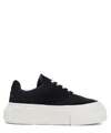 Mm6 Maison Margiela Black Gambetta Lace-up Platform Sneakers In Black