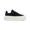 Mm6 Maison Margiela Black Gambetta Lace-up Platform Sneakers In Black